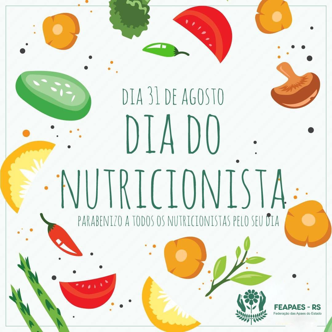 31 de Agosto, é comemorado o Dia do Nutricionista